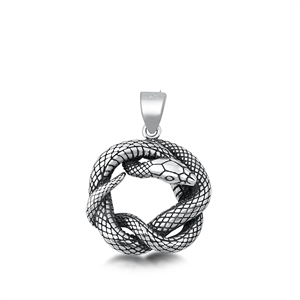 Silver Pendant - Snake