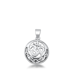 Silver Pendant - Celtic Om