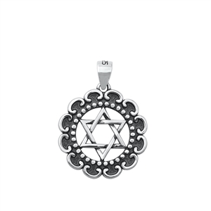 Silver Pendant - Star of David