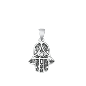 Silver Pendant - Hamsa