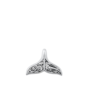 Silver Pendant - Whale Tail