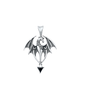 Silver Pendant - Dragon