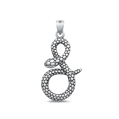 Silver Pendant - Snake