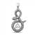 Silver Pendant - Snake & Triquetra