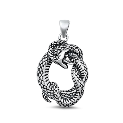 Silver Pendant - Snake