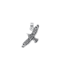 Silver Pendant - Celtic Bird