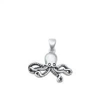 Silver Pendant - Octopus