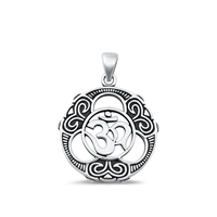 Silver Pendant - Ohm