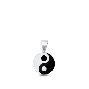 Silver Pendant - Yin and Yang