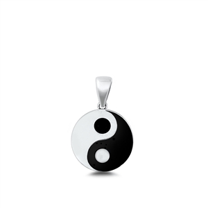 Silver Pendant - Yin and Yang