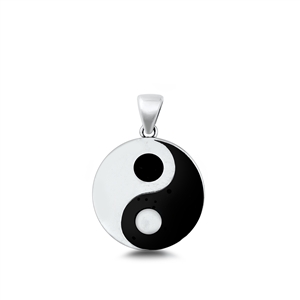 Silver Pendant - Yin and Yang