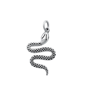 Silver Pendant - Snake