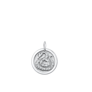 Silver Pendant -  Zodiac Snake