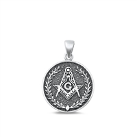 Silver Earrings - Masonic Freemason