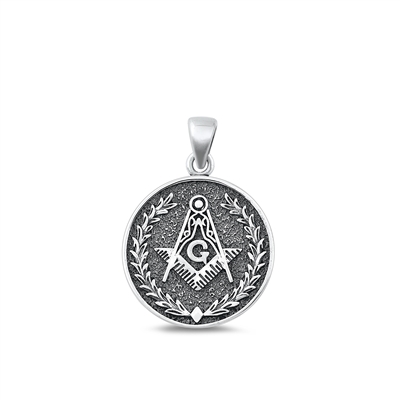 Silver Earrings - Masonic Freemason