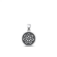 Silver Pendant - Flower