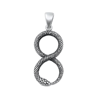 Silver Pendant - Snake