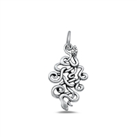 Silver Pendant - Snakes