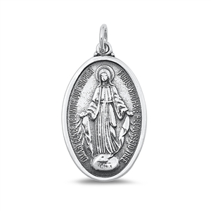 Silver Pendant - Virgin Mary