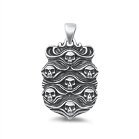 Silver Pendant - Skulls