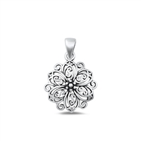 Silver Pendant - Flower