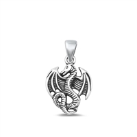 Silver Pendant - Dragon