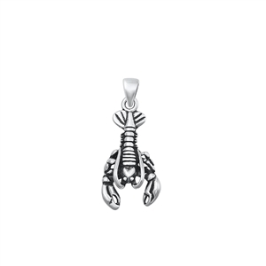 Silver Pendant - Lobster