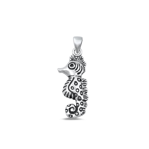 Silver Pendant - Seahorse