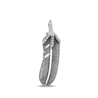 Silver Pendant - Feather