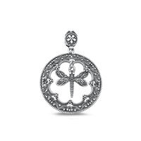 Silver Pendant - Dragonfly