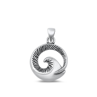 Silver Pendant - Wave