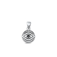 Silver Pendant - Evil Eye