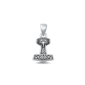 Silver Pendant - Celtic Hammer