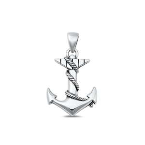 Silver Pendant - Anchor