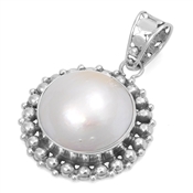 Silver Stone Pendant - $11.85