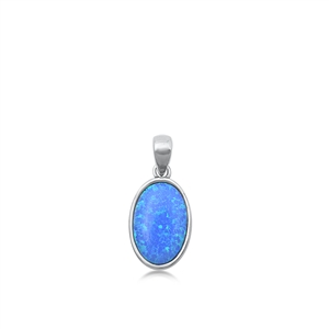 Silver Lab Opal Pendant