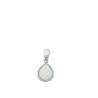 Silver Lab Opal Pendant