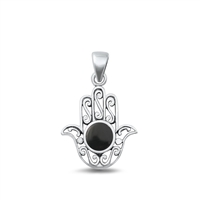 Silver Pendant - Hamsa