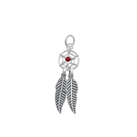 Silver Stone Pendant - Dreamcatcher