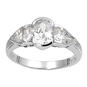 Silver CZ Ring