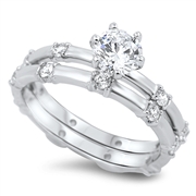 Silver CZ Ring