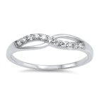 Silver CZ Ring - Infinity Ring