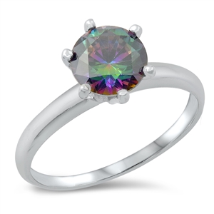 Silver CZ Ring - Solitaire