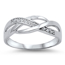 Silver CZ Ring - Infinity