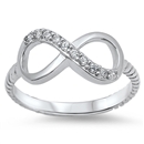 Silver CZ Ring - Infinity