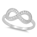 Silver CZ Ring - Infinity