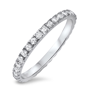 Silver CZ Ring