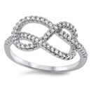 Silver Infinity Ring W/ CZ