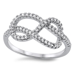 Silver Infinity Ring W/ CZ