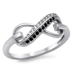 Silver Infinity Ring w/ CZ